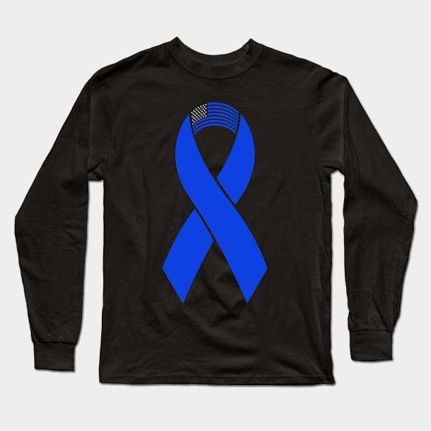 Colon Cancer Awareness Long Sleeve T-Shirt by TheBestHumorApparel